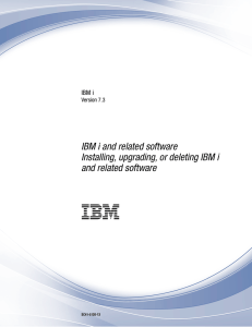 IBM i: Installing, upgrading, or deleting IBM i and related software