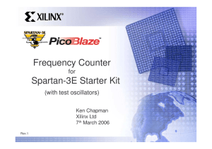 Frequency Counter Spartan-3E Starter Kit