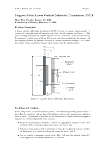 Magnetic Field: Linear Variable Differential Transformer (LVDT)