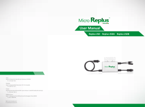Micro-replus inverter manual
