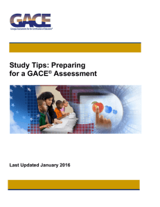 Study Tips: Preparing for a GACE Assessment