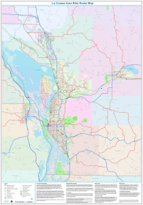 La Crosse Area Bike Route Map