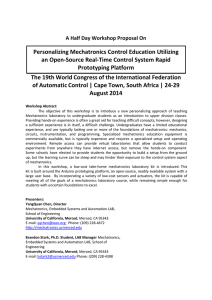 Personalising Mechatronics Control Education Utilising