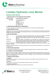 Limetec Hydraulic Lime Mortar