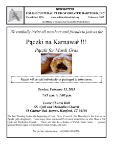 February 2015 - Polish Cultural Club of Greater Hartford, Inc.