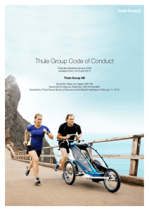 Thule Group Code of Conduct