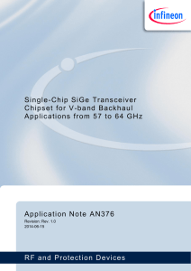 Infineon AppNote  <Fully Integrated SiGe Tranceiver IC for
