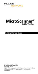 MicroScanner - Fluke testery