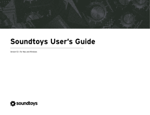 Soundtoys User`s Guide
