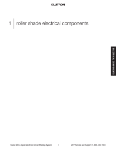 1 |roller shade electrical components