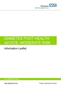 DIABETES FOOT HEALTH ADVICE