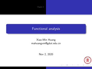 Functional analysis2