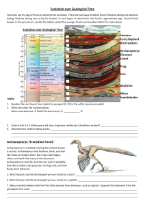 Evolution over Geological Time