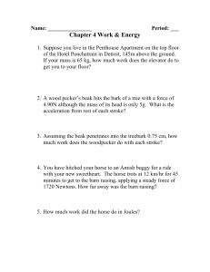 4-Work & Power Worksheet