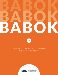 BABOK Guide v3 Member