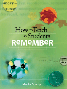 How to Teach So Students Remember