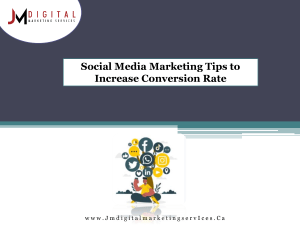 Social Media Marketing Tips to Increase Conversion Rate