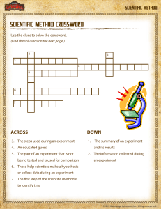 scientific-method-crossword