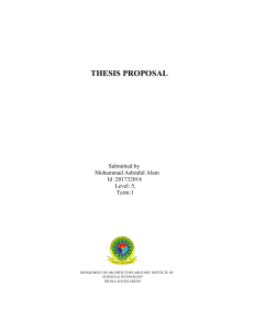 Thesis Proposal Submitted by 201732014