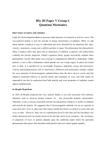 BSc III paper V Quantum Physics