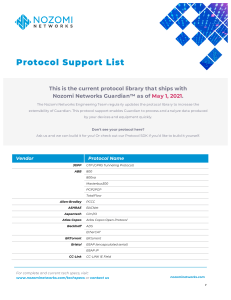Nozomi-Networks-Protocol-Support-List