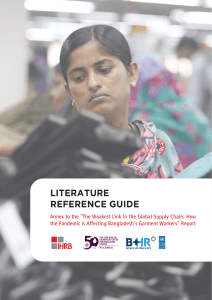 IHRB & Chowdhury Center - How the Pandemic is Affecting Bangladesh Garment Workers - Literature Review