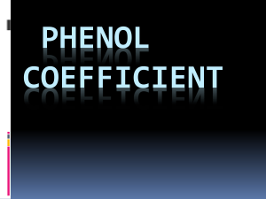 Phenol Co-efficient Test