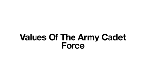 Values of the ACF