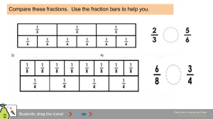 Comparing Fractions by Cross Multiplying