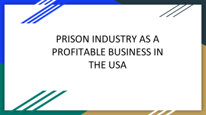 Prison as a profitable business