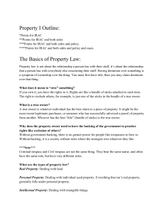 Property Outline
