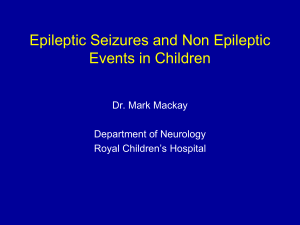 140408 Neurology,Epileptic seizures-MMackay
