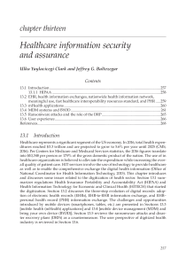 Healthcare Information Security and assurance