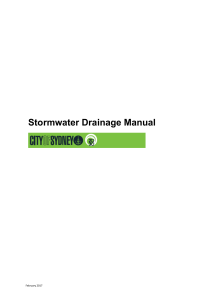 Stormwater Drainage Manual