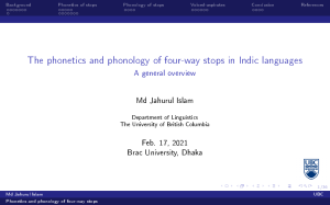 Phonetics and phonology of four-way stops in Indic Languages