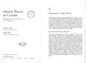 7 2 optical waves in crystals cap-3 e 5 yariv