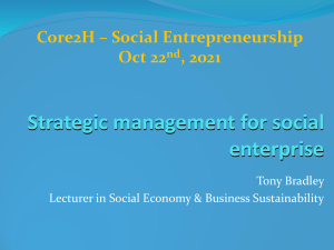 Social Enterprise and Strategic Management v4