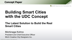 Building Smart Cities with the Urban Design Centre (UDC) Concept