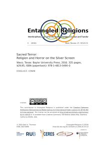 Sacred Terror: Religion and Horror on the Silver Screen