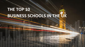 Top 10 Business School in the UK