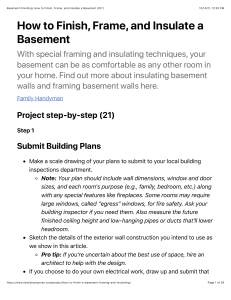 Basement Finishing: How to Finish, Frame, and Insulate a Basement (DIY)