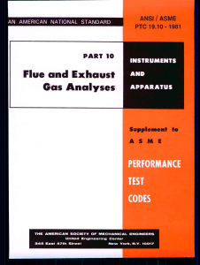 ASME PTC19.10 1981 Flue and Exhaust Gas Analyses