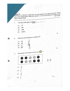 P4 Exam Math