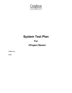 DoIT-TestPlan-SystemPlan-Template