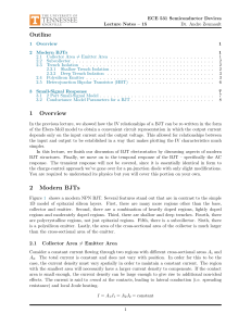 ECE531-Fall-19-Lecture-15-BJT Temporal Response