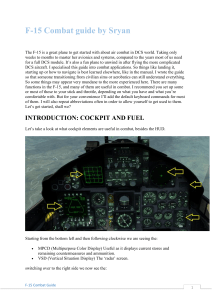 DCS F-15C Beginers guide
