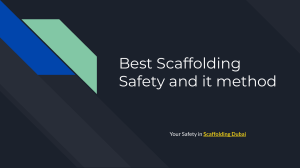 Best Scaffolding Safety and it method