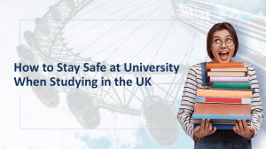 How to Stay Safe at University When Studying in the UK