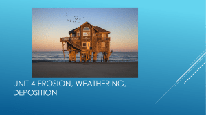 Unit 4 Erosion, Weathering, Deposition