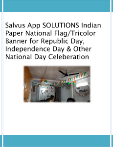 Indian Paper National Flag